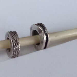 Authentic Pandora Silver  silver lot of 2 spacers retired